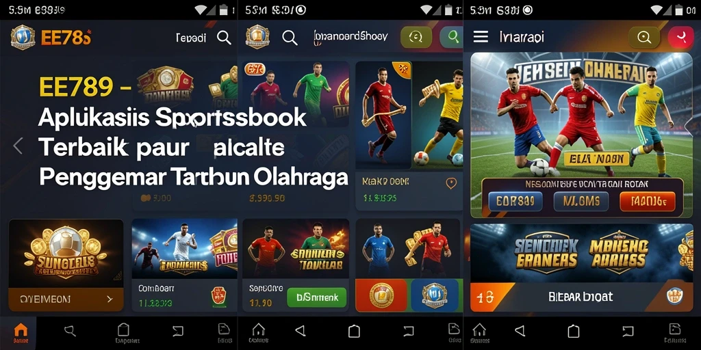 Tampilan gameplay menarik dari aplikasi Sportsbook EE789.