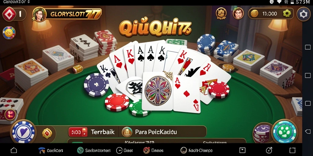 Tampilan gameplay QiuQiu di GLORYSLOT777 yang seru dan menarik.