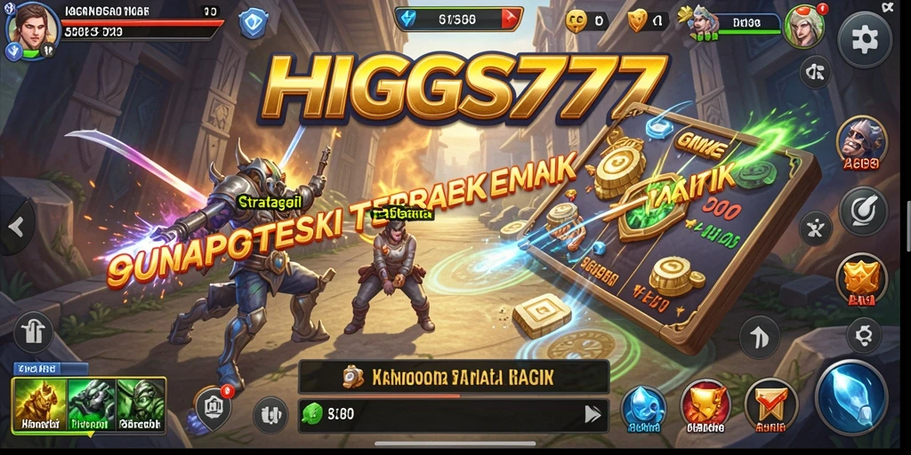 Tampilan menarik HIGGS777 dengan gameplay strategi yang menantang.