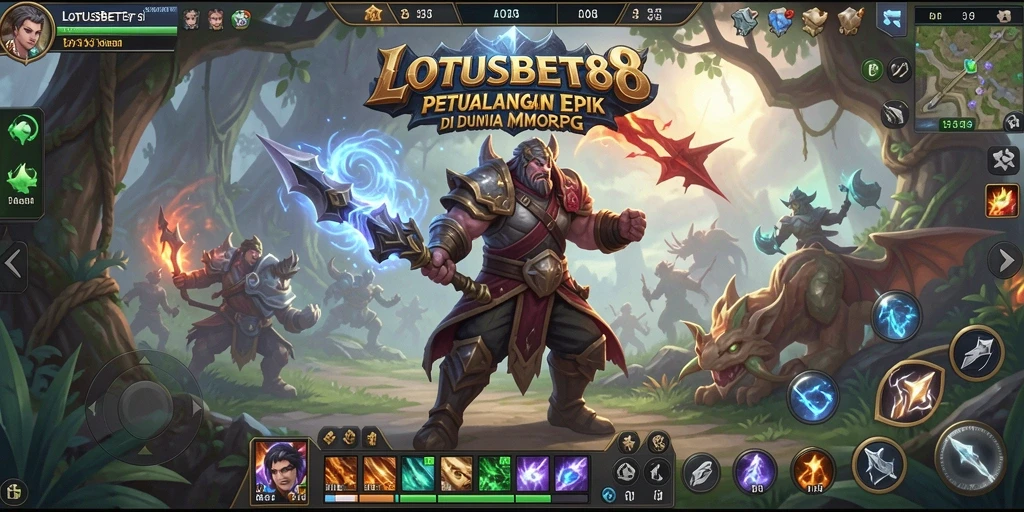 Gameplay LOTUSBET88 menampilkan petualangan epik dalam dunia MMORPG.