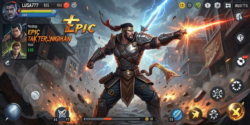 Tampilan gameplay LUSA777 yang mendebarkan dalam pertarungan sengit.