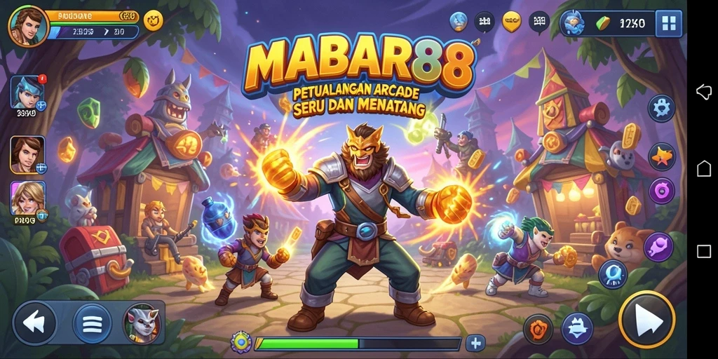 Tampilan gameplay menarik dan menegangkan dari MABAR88.