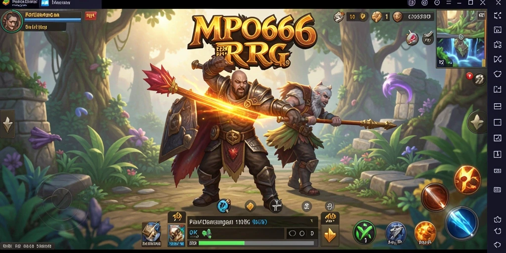 Tangkapan layar gameplay MPO666 menampilkan aksi pertempuran yang seru.