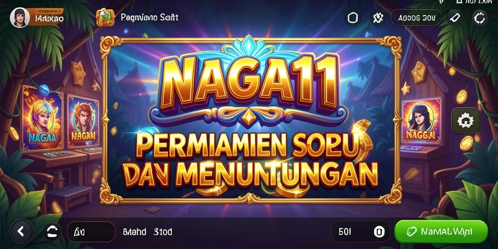 Tampilan gameplay NAGA11 yang menawan dengan efek visual memukau.